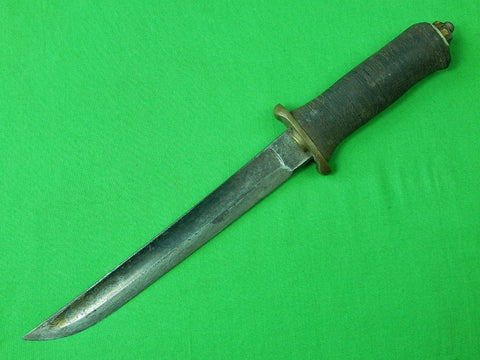 US WW2 Custom Handmade German WW1 Gold Engraved Sword Theater Fighting Knife