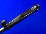 German Germany Antique Old WW1 Mauser Butcher Bayonet Fighting Knife w/ Scabbard