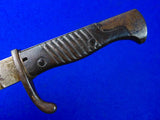 German Germany Antique Old WW1 Mauser Butcher Bayonet Fighting Knife w/ Scabbard