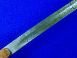 RARE German Germany Antique WW1 Miners Engraved Sword w/ Scabbard