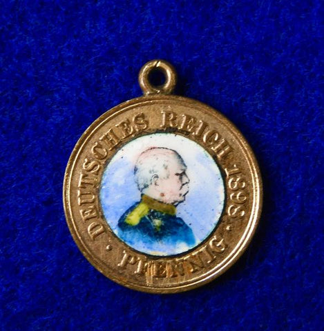 German Germany WW1 Antique Miniature Mini Enameled Medal Order Award Badge