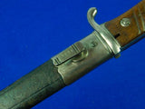 German Germany WW1 Model 1898 Mauser Bayonet Knife w/ Scabbard