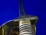 German Germany Antique WW1 Damascus Navy Naval Lion Head Officer's NAMED Sword
