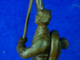 German Germany WW1 OTTO SCHMIDT-HOFER 1873-1925 Bronze Soldier Figurine Statue