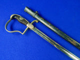 German Germany Antique Old WW1 Officer's Sword w/ Scabbard