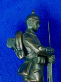 German Germany Antique WW1 Presentation Soldier Metal Figurine Statue Sculpture