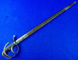German Germany Antique Old WWI WW1 Engraved Police Short Sword w/ Scabbard