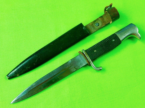 German Germany WW1 WW2 Rare Type Blade Boot Fighting Knife Dagger & Scabbard
