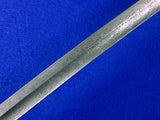 German Germany Antique WW1 Wurttemberg Engraved Officer's Sword w/ Scabbard
