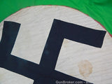 German WW2 Large Double Sided Round Swastika Flag