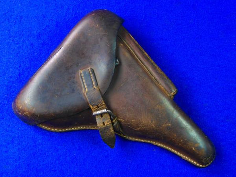 German Germany WW2 Luger P08 Brown Leather Holster