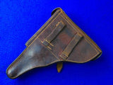 German Germany WW2 Luger P08 Brown Leather Holster