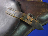 German Germany WW2 Luger P08 Brown Leather Holster