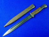 German Germany WW2 Mauser K98 Bayonet Fighting Knife w/ Scabbard 