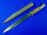 German Germany WW2 Mauser K98 Bayonet Fighting Knife w/ Scabbard