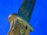 German Germany WW2 Mauser K98 Bayonet Fighting Knife w/ Scabbard