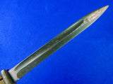 German Germany WW2 Mauser K98 Bayonet Fighting Knife w/ Scabbard