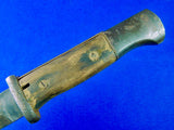 German Germany WW2 Mauser K98 Bayonet Fighting Knife w/ Scabbard