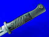 German Germany WW2 Mauser K98 Bayonet Fighting Knife Dagger w/ Scabbard