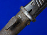 German Germany WW2 Mauser K98 Navy Bayonet Fighting Knife w/ Scabbard