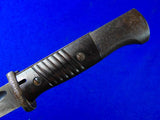 German Germany WW2 Mauser K98 Navy Bayonet Fighting Knife w/ Scabbard