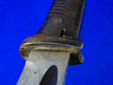 German Germany WW2 Mauser K98 Navy Bayonet Fighting Knife w/ Scabbard