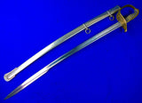 German Austrian Serbian WW1 Navy Officer's Engraved Wide Blade Quillback Sword