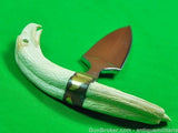 Gil Hibben Ivory Eagle Head Push Dagger Knife i