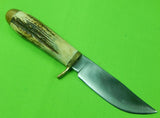 Vintage US Custom Hand Made A. M. Grant Stag Hunting Fighting Knife