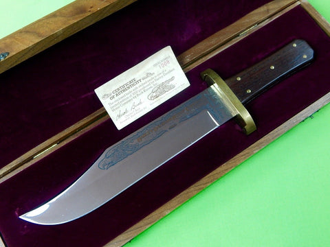 US BUCK Custom Limited Edition HARLEY DAVIDSON Huge Bowie Knife Box Certificate