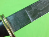 Custom Made Handmade Huge Damascus Hunting Fighting Marked Guard Knife Knives & Sheath