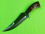 Custom Hand Made Huge Hunting Skinning Skinner Signed Knife & Sheath