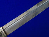 Antique Imperial Russian Russia WW1 Kindjal Fighting Knife Dagger w/ Scabbard