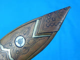 Vintage 1950's India Indian Nepal Small Engraved Kukri Gurkha Khukuri Knife