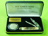 US 2002 CASE XX Limited Indian Head Silver Nickel Folding Pocket Knife Coin Set