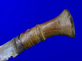 Antique 19 Century Indian India Nepal Kukri Gurkha Fighting Knife w/ Scabbard