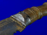 Antique 19 Century Indian India Nepal Kukri Gurkha Fighting Knife w/ Scabbard