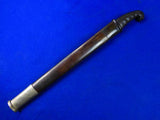 Antique Old Indonesian Indonesia Damascus Blade Short Sword Knife w/ Scabbard