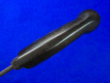 Antique Old Indonesian Indonesia Damascus Blade Short Sword Knife w/ Scabbard