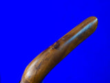 Antique Old Indonesia Indonesian Silver Fittings Small Knife w/ Scabbard