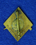 Italian Italy Albania Albanian WW2 Maker Marked Military Army Pin Badge