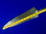 Antique Old Italy Italian Short Sword Knife Etched Blade