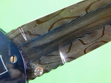 Custom Hand Made by JOHN ETZLER Damascus & Lapis Lazuli Folding Pocket Knife