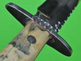 US Custom Hand Made JOHN HARBUCK Bowie Fighting Knife & Sheath