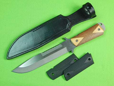 Custom Hand Made JOHN KUBASEK Tactical Fighting Knife & Sheath Grips