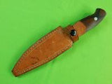 US Custom Hand Made James F. DOWNS Hunting Fighting Knife & Sheath