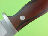 US Custom Hand Made James F. DOWNS Hunting Fighting Knife & Sheath