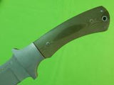 US Custom Hand Made James F. DOWNS Tactical Fighting Knife & Sheath Stone