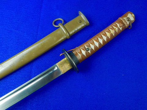 Japanese Japan WW2 NCO Katana Sword with Scabbard Matching # Near Mint