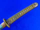 Japanese Japan WW2 Pilot Tanker Katana Officer's Sword Antique Blade